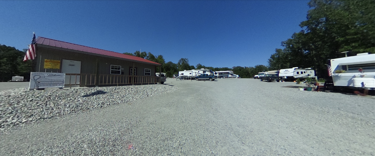 street view of Mountain Home RV Park entrance, Mountain Home Arkansas