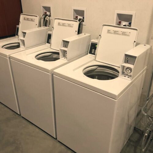 Commercial washing machines, Mountain Home RV Park laundry