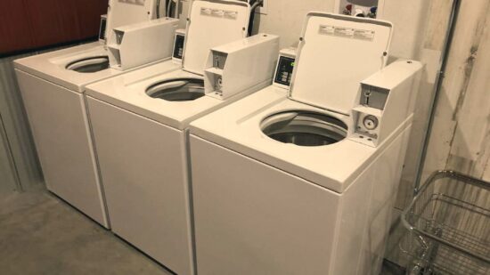 Commercial washing machines, Mountain Home RV Park laundry