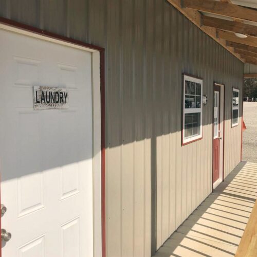 Laundry facility exterior, Mountain Home RV Park