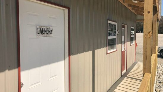 Laundry facility exterior, Mountain Home RV Park