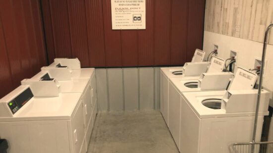 Walking into the laundry room, Mountain Home RV Park