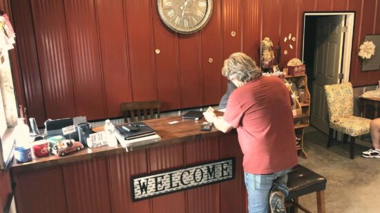 Office front desk, Mountain Home RV Park